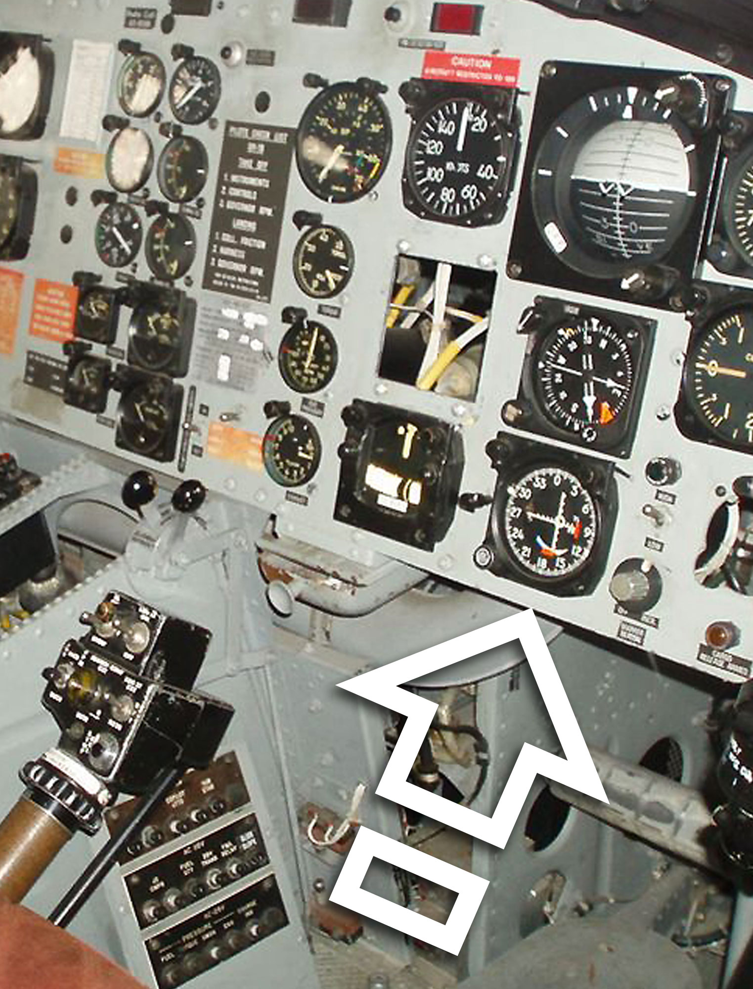 BELL UH-1 & UH-1C GUNSHIP HUEY HELICOPTER COURSE DEVIATION INDICATOR